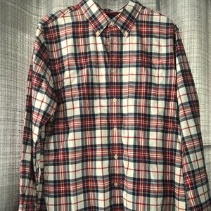 Slim Fit Plaid Dress Shirt